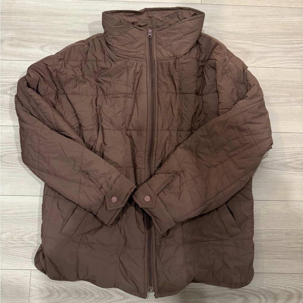 Brown Quilted Jacket